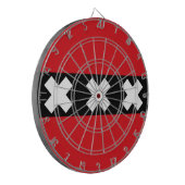 Flagge Amsterdam, Niederlande Dartscheibe (Vorderseite Links)