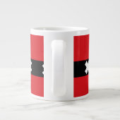 Flagge Amsterdam, Niederlande Jumbo-Tasse (Rückseite)