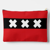 Flagge Amsterdam, Niederlande Zubehörtasche (Rückseite)