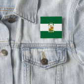 Flagge Andalusiens, Spanien Button (Beispiel)