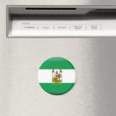 Flagge Andalusiens - Spanien Magnet (In Situ (Geschirrspüler))