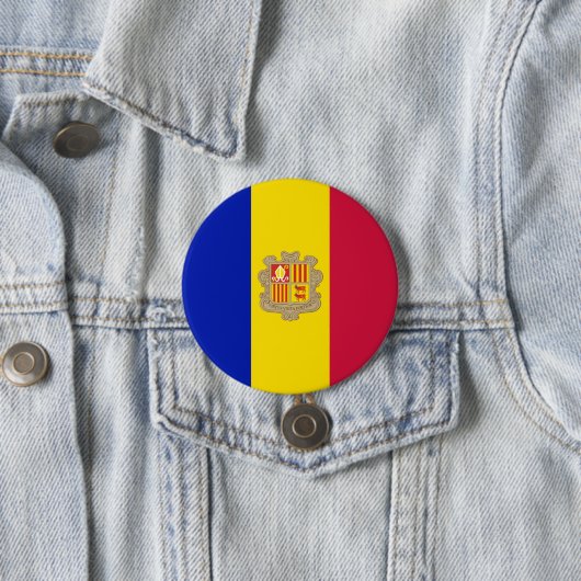 Flagge Andorras Button (Beispiel)