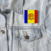 Flagge Andorras Button (Beispiel)