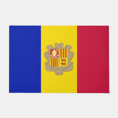Flagge Andorras Fußmatte (Vorderseite)