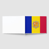 Flagge Andorras Gästebuch (Voll)