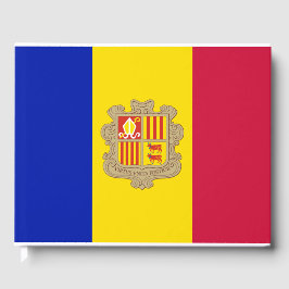 Flagge Andorras Gästebuch
