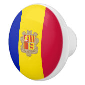 Flagge Andorras Keramikknauf (Rechts)