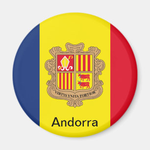 Flagge Andorras Magnet