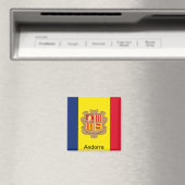 Flagge Andorras Magnet (In Situ (Geschirrspüler))