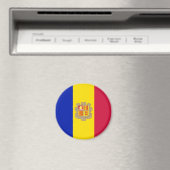 Flagge Andorras Magnet (In Situ (Geschirrspüler))
