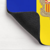 Flagge Andorras Mousepad (Ecke)