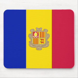 Flagge Andorras Mousepad