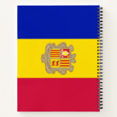 Flagge Andorras Notizblock (Rückseite)