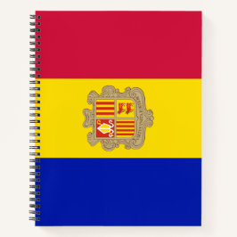 Flagge Andorras Notizblock