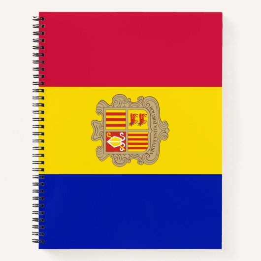 Flagge Andorras Notizblock (Vorderseite)