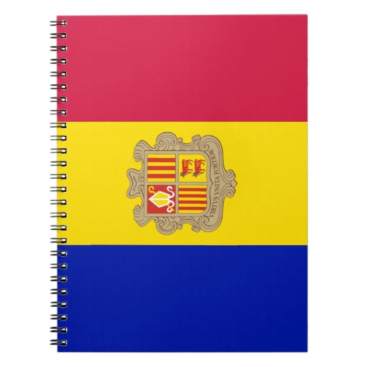 Flagge Andorras Notizblock (Vorderseite)