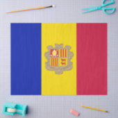 Flagge Andorras Seidenpapier (Basteln)