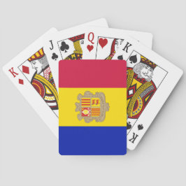 Flagge Andorras Spielkarten