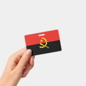 Flagge Angolas Ausweis (Handheld)