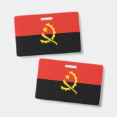 Flagge Angolas Ausweis (Vorder- & Rückseite)