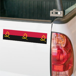 Flagge Angolas Autoaufkleber