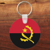 Flagge Angolas - Bandeira de Angola Schlüsselanhänger (Vorderseite)