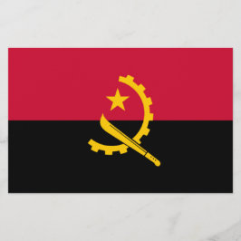 Flagge Angolas Briefpapier