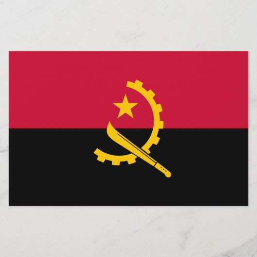 Flagge Angolas Briefpapier (Vorderseite)