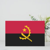 Flagge Angolas Briefpapier (Stehend Vorderseite)