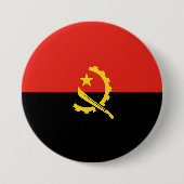 Flagge Angolas Button (Vorderseite)