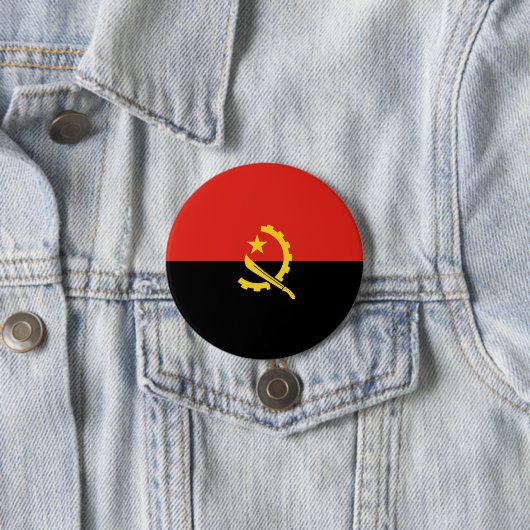 Flagge Angolas Button (Beispiel)