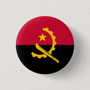 Flagge Angolas Button