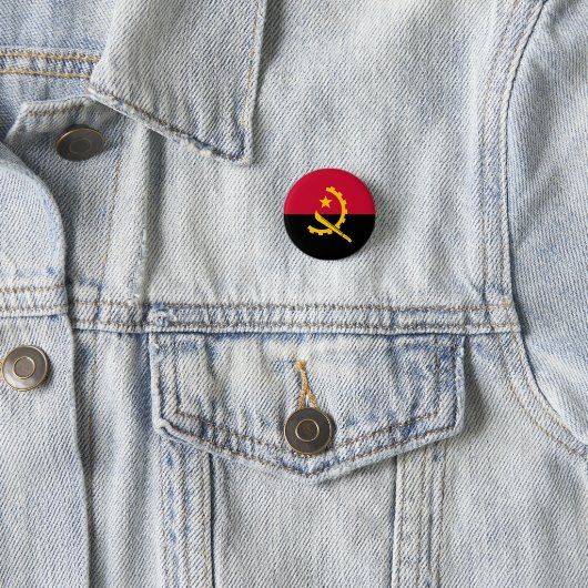 Flagge Angolas Button (Beispiel)