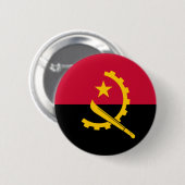 Flagge Angolas Button (Vorne & Hinten)