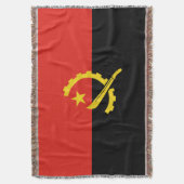 Flagge Angolas Decke (Vorderseite Vertikal)