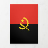 Flagge Angolas Dreifach Gefaltete Karte (Cover)