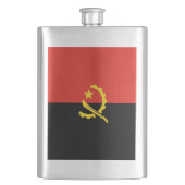 Flagge Angolas Flachmann (Vorderseite)