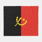 Flagge Angolas Fleecedecke (Vorderseite (Horizontal))