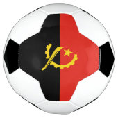 Flagge Angolas Fußball (Gedreht)