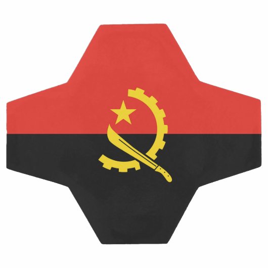 Flagge Angolas Fußball (Flach)