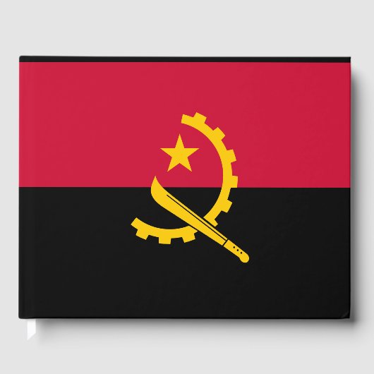 Flagge Angolas Gästebuch (Vorderseite)