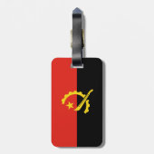 Flagge Angolas Gepäckanhänger (Rückseite vertikal)