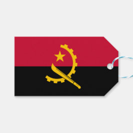 Flagge Angolas Geschenkanhänger