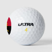 Flagge Angolas Golfball (Logo)