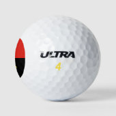 Flagge Angolas Golfball (Logo)