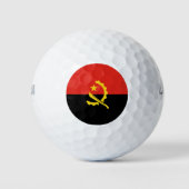 Flagge Angolas Golfball (Vorderseite)