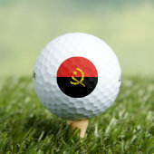 Flagge Angolas Golfball (Insitu T-Shirt)