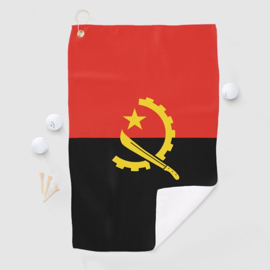 Flagge Angolas Golfhandtuch (Insitu)