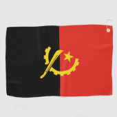 Flagge Angolas Golfhandtuch (Horizontal)