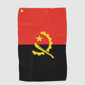 Flagge Angolas Golfhandtuch (Vorderseite)